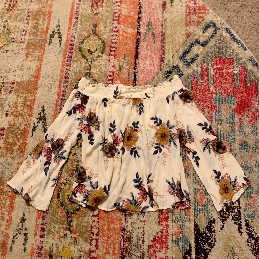 O’Neil off the shoulder floral top